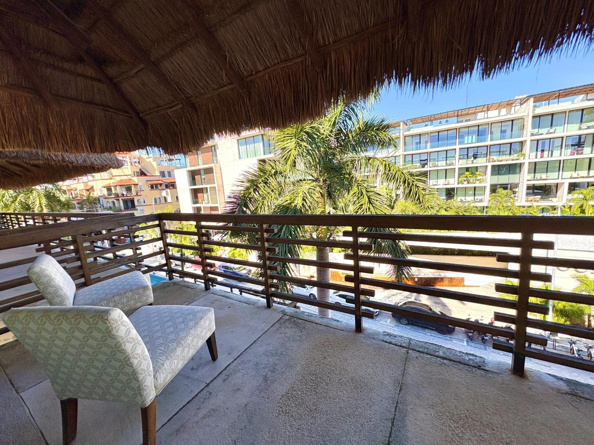신데 델 카르멘 Departamento En Aldea Thai Con Terraza, Vista Al Mar Y Alberca Privada, Para 8 Personas 아파트 외부 사진